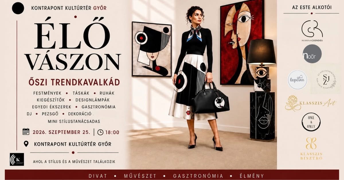 ÉLŐ VÁSZON – ŐSZI TRENDKAVALKÁD